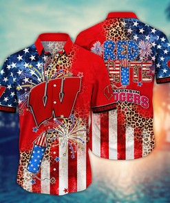 Wisconsin Badgers NCAA Hawaii Shirt Ver 2