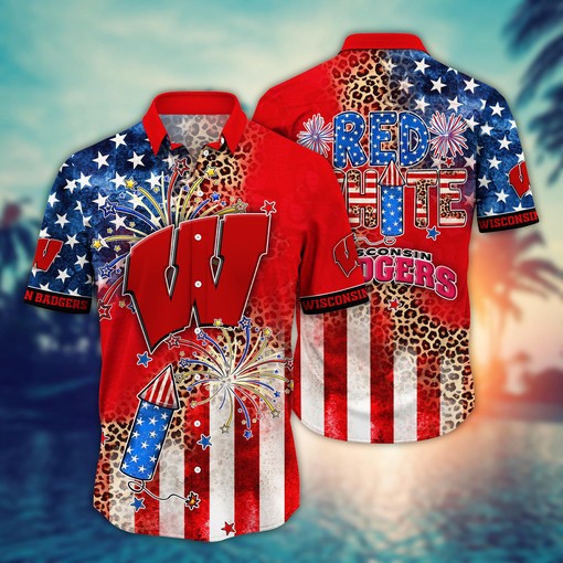 Wisconsin Badgers NCAA Hawaii Shirt Ver 2