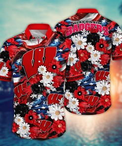 Wisconsin Badgers NCAA Hawaii Shirt Ver 3