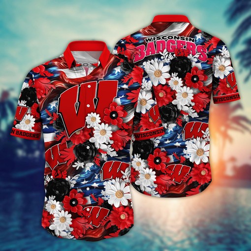 Wisconsin Badgers NCAA Hawaii Shirt Ver 3