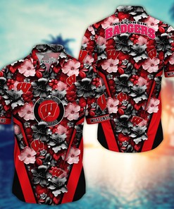 Wisconsin Badgers NCAA Hawaiian Shirt, Aloha Shirt Ver 2