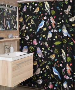 Witchy Kitchen Bird Shower Curtain for Bird Lover Gift Bathroom Decor 