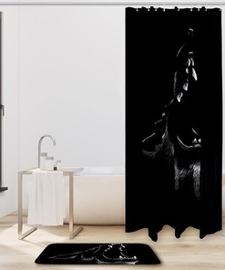 Wolf Fangs Waterproof Shower Curtain for Unique Bathroom Decor