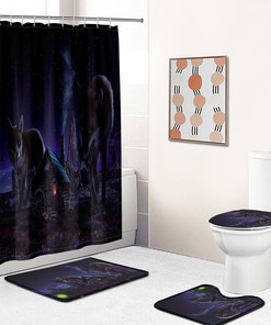 Wolf Shower Curtain Home Decor