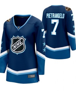 Women Jersey Vegas Golden Knights Alex Pietrangelo 7 2023 All-Star Women Blue Western Jersey