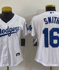 Women Los Angeles Dodgers #16 Will Smith Jersey