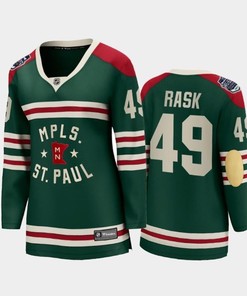 Women Minnesota Wild Victor Rask 49 2022 Winter Classic State Of Hockey Jersey Green Jersey