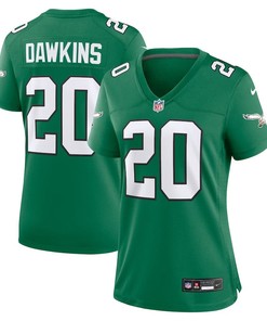 Women Philadelphia Eagles #20 Brian Dawkins Alternate Game Jersey - Kelly Green