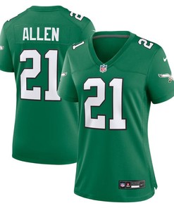 Women Philadelphia Eagles #21 Eric Allen Alternate Game Jersey - Kelly Green