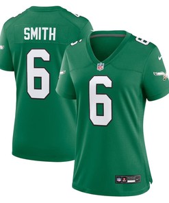 Women Philadelphia Eagles #6 Devonta Smith Alternate Player Game Jersey - Kelly Green