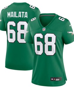Women Philadelphia Eagles #68 Jordan Mailata Alternate Game Jersey - Kelly Green