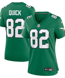 Women Philadelphia Eagles #82 Mike Quick Alternate Game Jersey - Kelly Green
