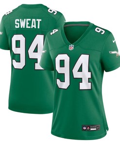 Women Philadelphia Eagles #94 Josh Sweat Alternate Game Jersey - Kelly Green