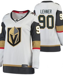 Women Vegas Golden Knights Robin Lehner 90 Away White Breakaway Player Jersey Jersey