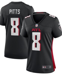 Womens Atlanta Falcons Kyle Pitts Black 2021 Nfl Draft First Round Pick Player Game Jersey Gift For Atlanta Falcons Fans