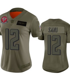 Womens Atlanta Falcons Mohamed Sanu Camo 2019 Salute To Service Limited Jersey