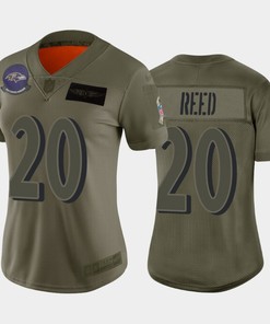 Womens Baltimore Ravens Ed Reed Camo 2019 Salute To Service Limited Jersey