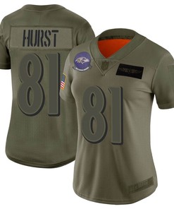 Womens Baltimore Ravens Hayden Hurst Camo 2019 Salute To Service Limited Jersey