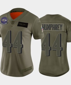Womens Baltimore Ravens Marlon Humphrey Camo 2019 Salute To Service Limited Jersey
