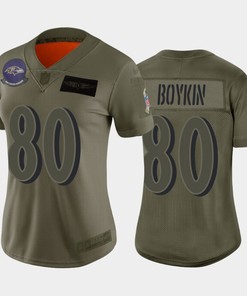 Womens Baltimore Ravens Miles Boykin Camo 2019 Salute To Service Limited Jersey