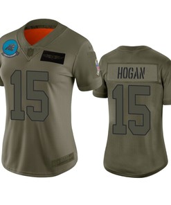 Womens Carolina Panthers Chris Hogan Camo 2019 Salute To Service Limited Jersey