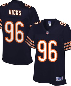 Womens Chicago Bears Akiem Hicks Nfl Pro Line Navy Team Color Jersey