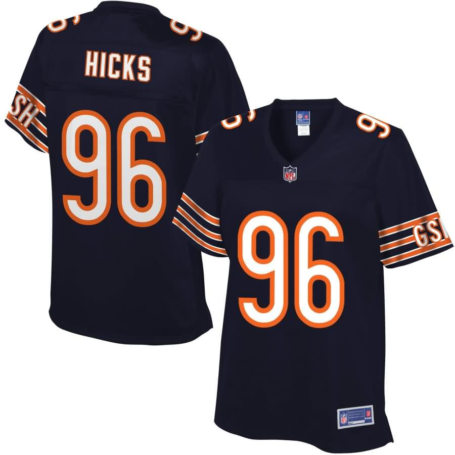 Womens Chicago Bears Akiem Hicks Nfl Pro Line Navy Team Color Jersey