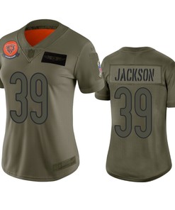 Womens Chicago Bears Eddie Jackson Camo 2019 Salute To Service Limited Jersey