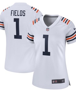 Womens Chicago Bears Justin Fields White 2021 Nfl Draft First Round Pick Alternate Classic Game Jersey Gift For Chicago Bears Fans