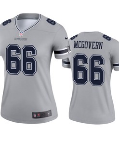 Womens Dallas Cowboys Connor Mcgovern Silver Inverted Legend Jersey