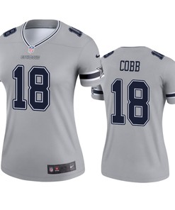 Womens Dallas Cowboys Randall Cobb Silver Inverted Legend Jersey