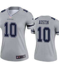 Womens Dallas Cowboys Tavon Austin Silver Inverted Legend Jersey