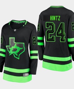 Women's Dallas Stars Roope Hintz 24 Alternate Blackout Premier Breakaway Black Jersey