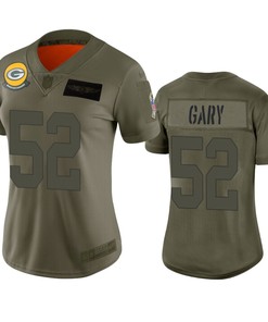 Womens Green Bay Packers Rashan Gary Camo 2019 Salute To Service Limited Jersey