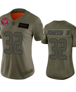 Womens Houston Texans Lonnie Johnson Jr. Camo 2019 Salute To Service Limited Jersey