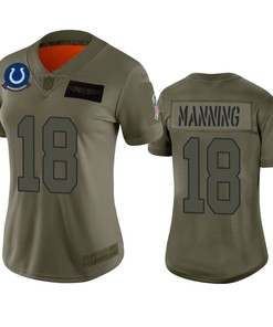 Womens Indianapolis Colts Peyton Manning Camo 2019 Salute To Service Limited Jersey