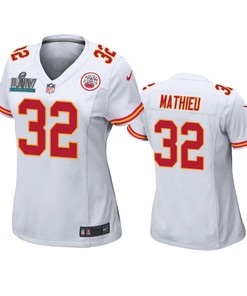 Womens Kansas City Chiefs Tyrann Mathieu White Super Bowl Liv Game Jersey