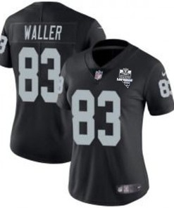 Womens Las Vegas Raiders White #83 Darren Waller Black 2020 Inaugural Season Vapor Untouchable Limited Stitched Jerseyrun Small