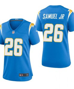 Women's Los Angeles Chargers Asante Samuel Jr. 26 Powder Blue Game Jersey