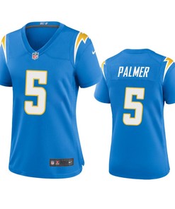 Women's Los Angeles Chargers Josh Palmer 5 Powder Blue Game Jersey