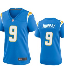 Women's Los Angeles Chargers Kenneth Murray 9 Powder Blue Game Jersey
