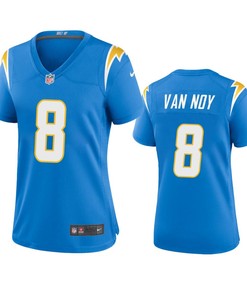 Women's Los Angeles Chargers Kyle Van Noy 8 Powder Blue Game Jersey