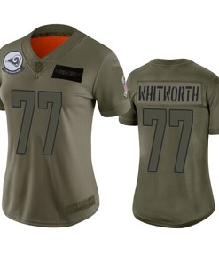 Womens Los Angeles Rams Andrew Whitworth Camo 2019 Salute To Service Limited Jersey