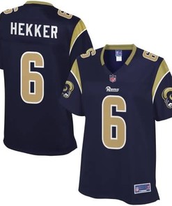 Womens Los Angeles Rams Johnny Hekker Nfl Pro Line Navy Team Color Jersey