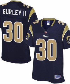 Womens Los Angeles Rams Todd Gurley Pro Line Navy Team Color Jersey