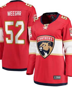 Women's MacKenzie Weegar Red Florida Panthers Home Breakaway Player Jersey Jersey
