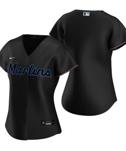 Womens Miami Marlins 2020 Black Jersey Mlb Gift For Marlins And Baseball Fans