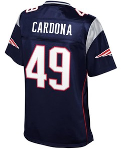 Womens New England Patriots Joe Cardona Nfl Pro Line Navy Team Color Jersey