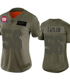 Womens New York Giants Lawrence Taylor Camo 2019 Salute To Service Limited Jersey