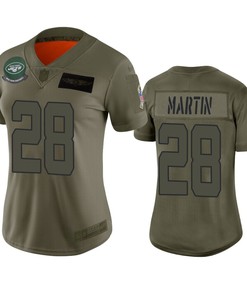 Womens New York Jets Curtis Martin Camo 2019 Salute To Service Limited Jersey